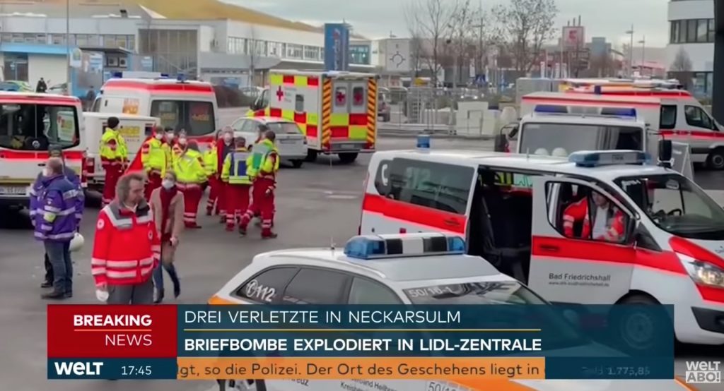 Explozie la sediul central LIDL din Germania
